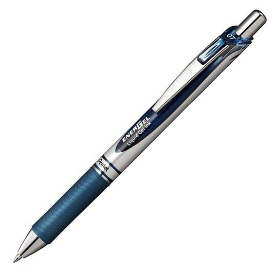 Pentel BL77-CA EnerGel Delux RTX Retract Refillable Liq Med Metal Tip3.19, Navy Blue
