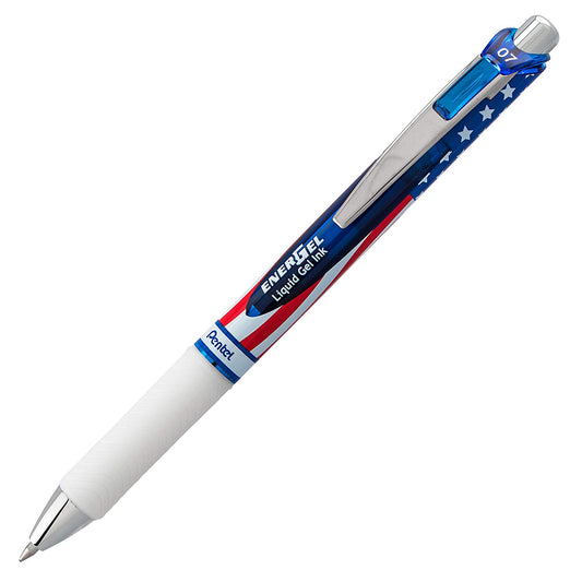 Pentel BL77USA-A EnerGel Delux RTX Retract Refillable Liq Med Metal Tip3.19, Black Ink