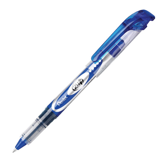 Pentel BLD97-C 24/7 Roller Ball Medium, Blue
