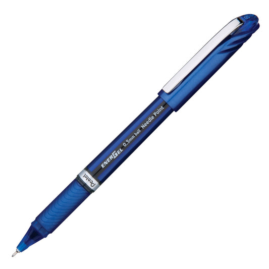 Pentel BLN25-C EnerGel NV Liquid Gel Pen, (0.5mm) Fine Line Capped, Needle Tip, Blue Ink