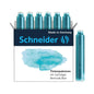 SCHNEIDER INK CARTRIDGE PASTEL, 6 CARTRIDGES/BOX, BERMUDA BLUE