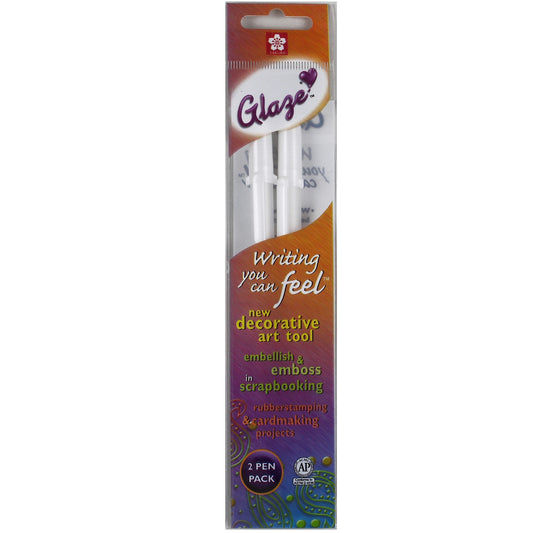 Sakura 38501 Glaze Pen Gloss White, 2/pk