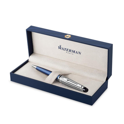 Waterman Expert3 MTLC Blue CT Ball Point Pen F Black TB