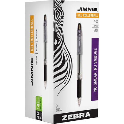 Zebra 14410 Jimnie Gel Rollerball Bonus Box 20+4 pk