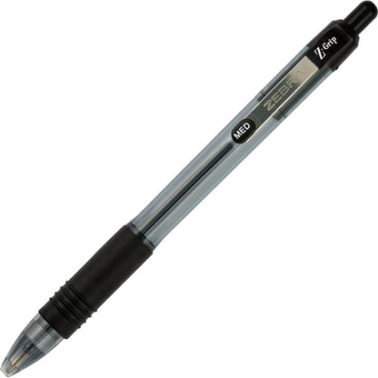 Zebra 22210 Z-Grip Retractable Ballpoint 1.0mm Black