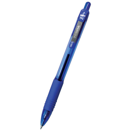 Zebra 22220 Z-Grip Retractable Ballpoint 1.0mm Blue