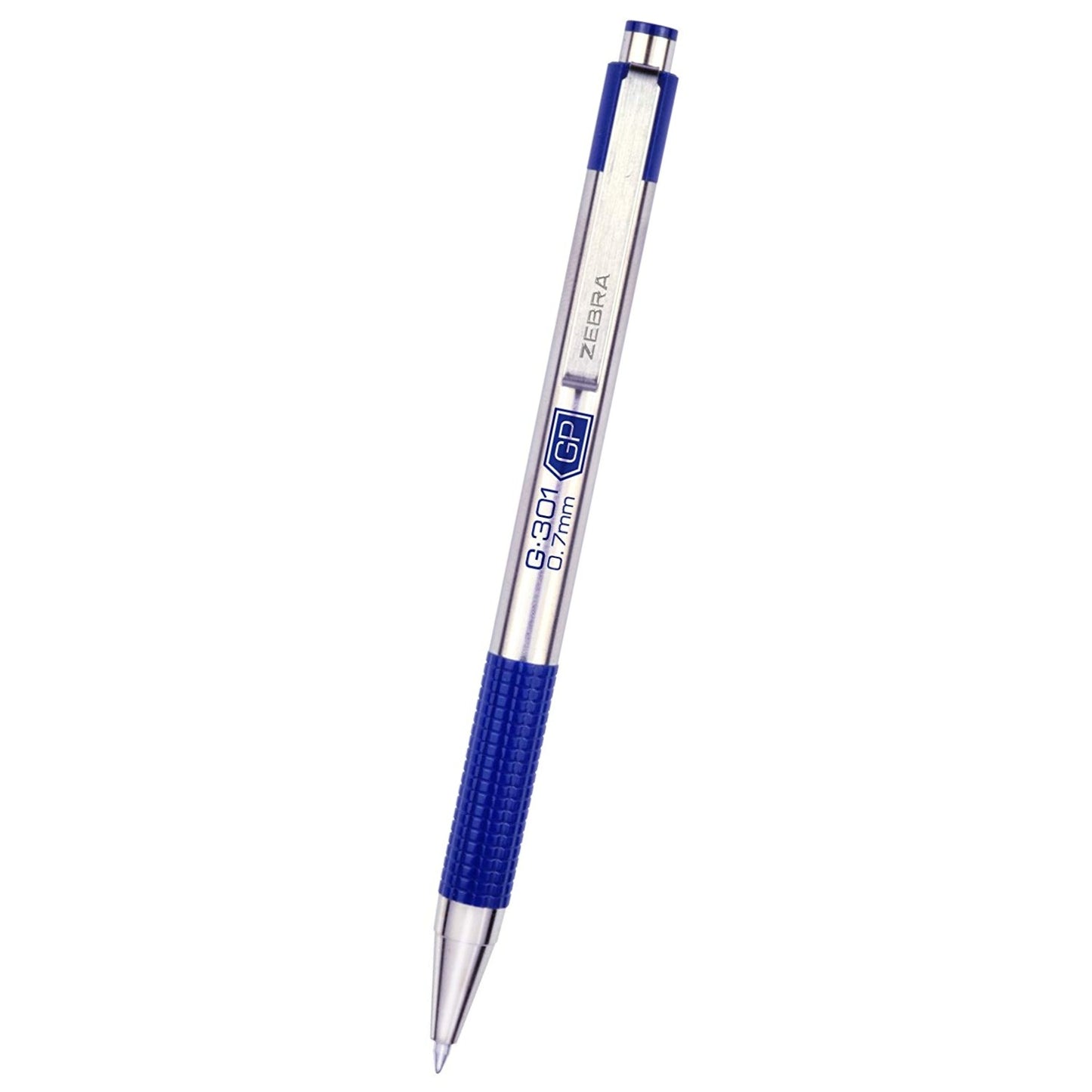Zebra 41320 G-301 Gel Retractable 0.7mm Blue Dozen