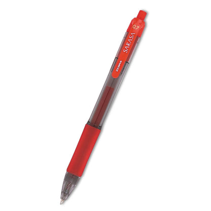 Zebra 46830 Sarasa Gel Retractable RDI 0.7mm Red