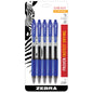 Zebra 46865 Sarasa Retractable Gel Ink Pens, Medium Point 0.7mm, Blue Ink