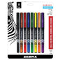 Zebra 66108 Sarasa Fineliner Pen 0.8mm Assorted 8pk