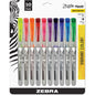 Zebra 71111 Zazzle Liquid Highlighter Assorted 10pk Sleeve Set