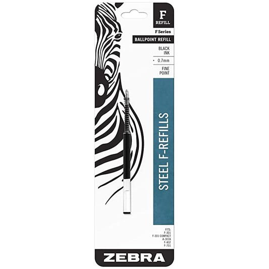 Zebra 85511 F-Refill 0.7mm Black 1pk