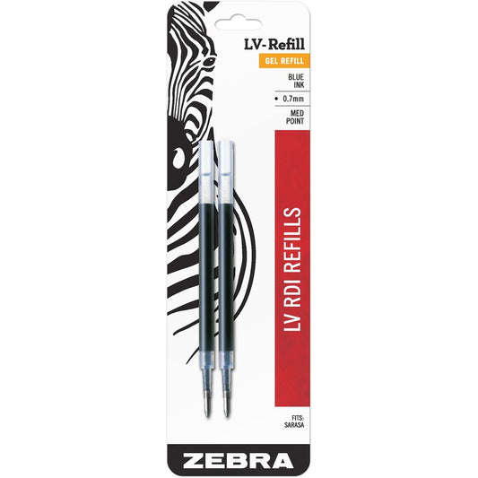 Zebra 87022 LV-Refill RDI 0.7mm Blue 2pk