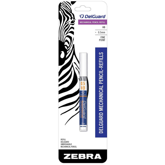 Zebra 89881 Delguard Mechanical Pencil Lead Refill 0.5mm 12pc 1pk