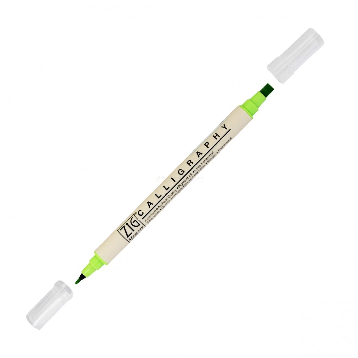 Zig Double Calligraphy Pen, Kiwi
