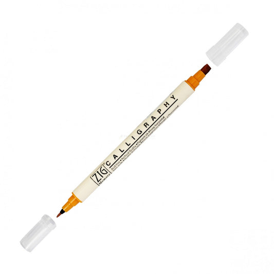 Zig Double Calligraphy Pen, Wheat